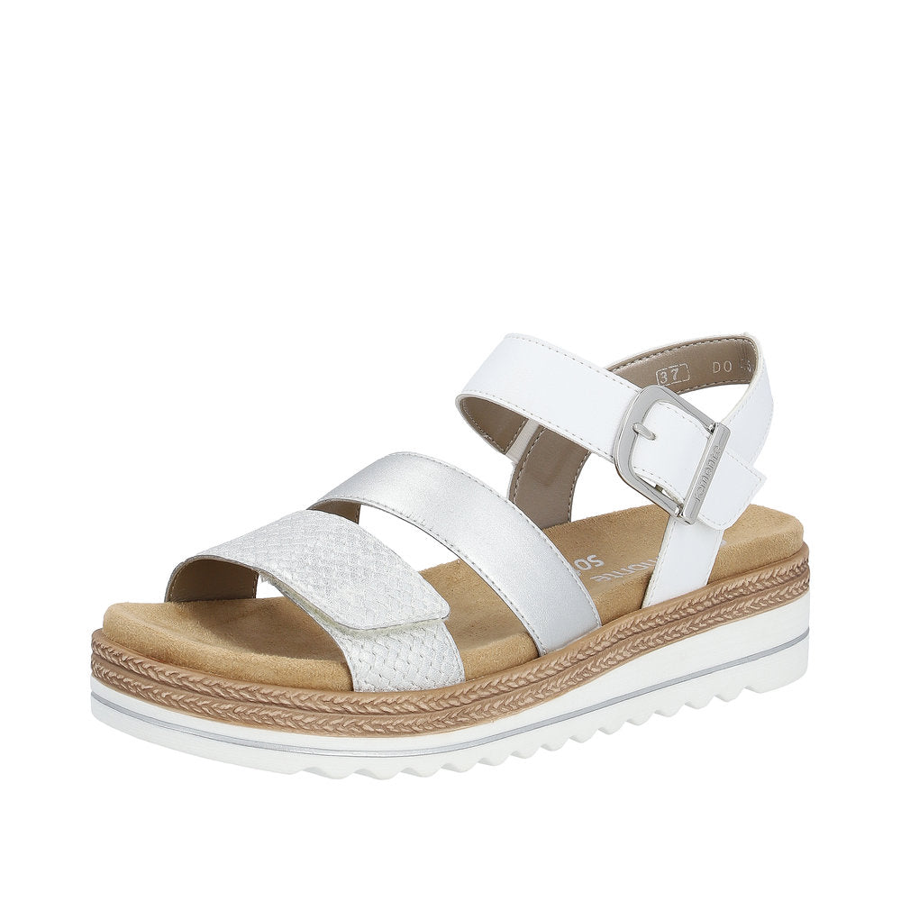 Remonte Women's sandals | Style D0Q55 Casual Sandal - Silver\/Platinum