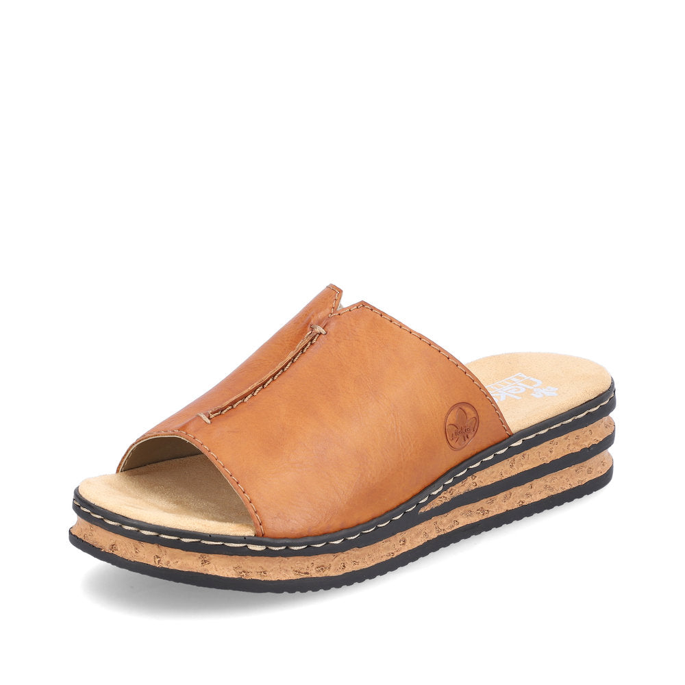 Rieker Women's sandals | Style 629M9 Casual Mule - Brown
