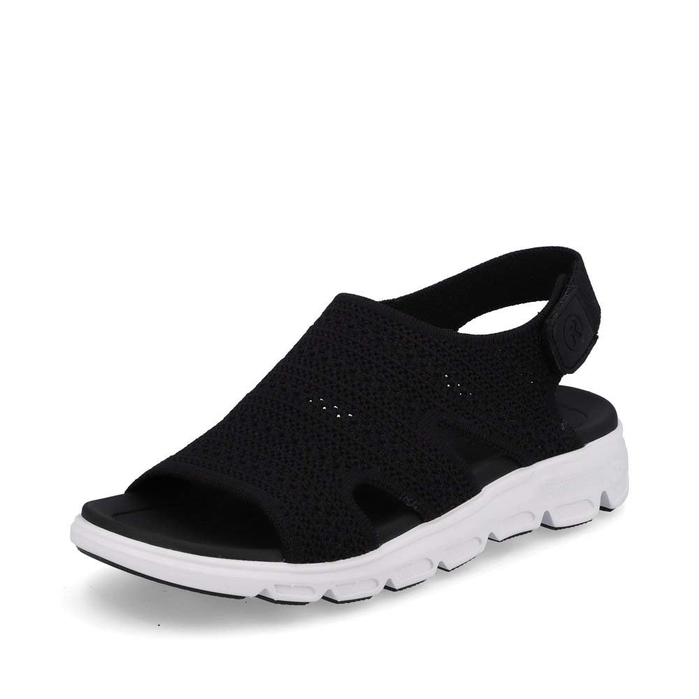 Rieker EVOLUTION Women's sandals | Style V8407 Athletic Sandal - Black