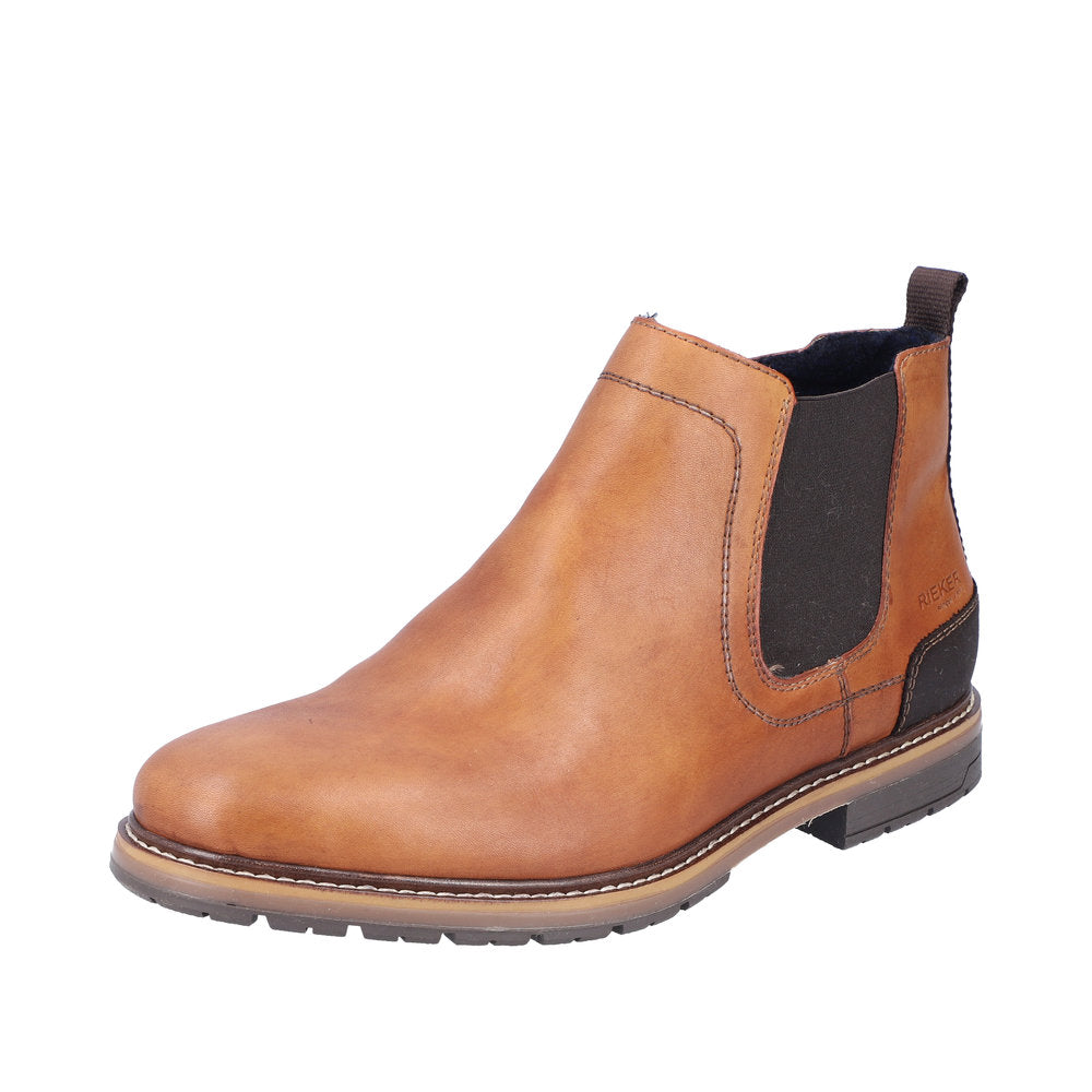 Rieker Leather Men's Boots| 13751 Ankle Boots - Orange