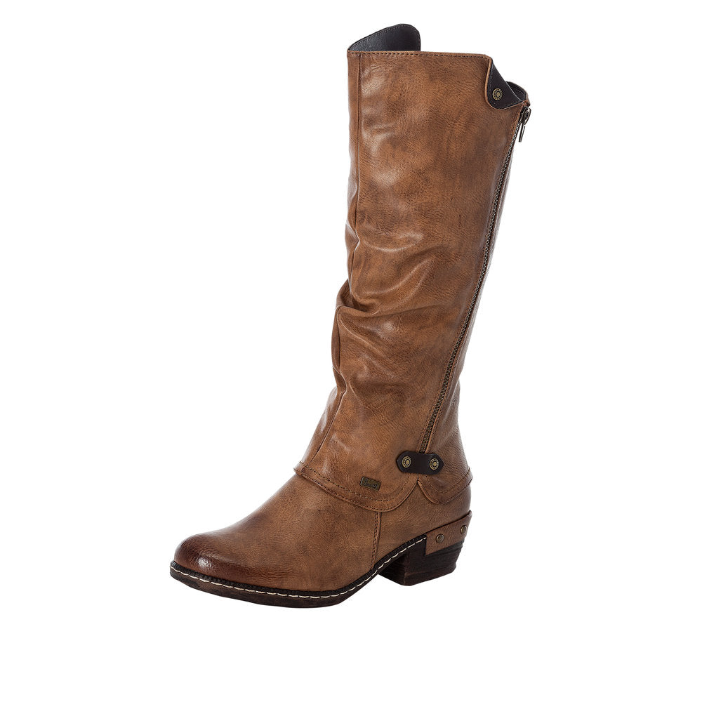 Rieker Synthetic Material Women's' Tall Boots| 93655 Tall Boots - Brown