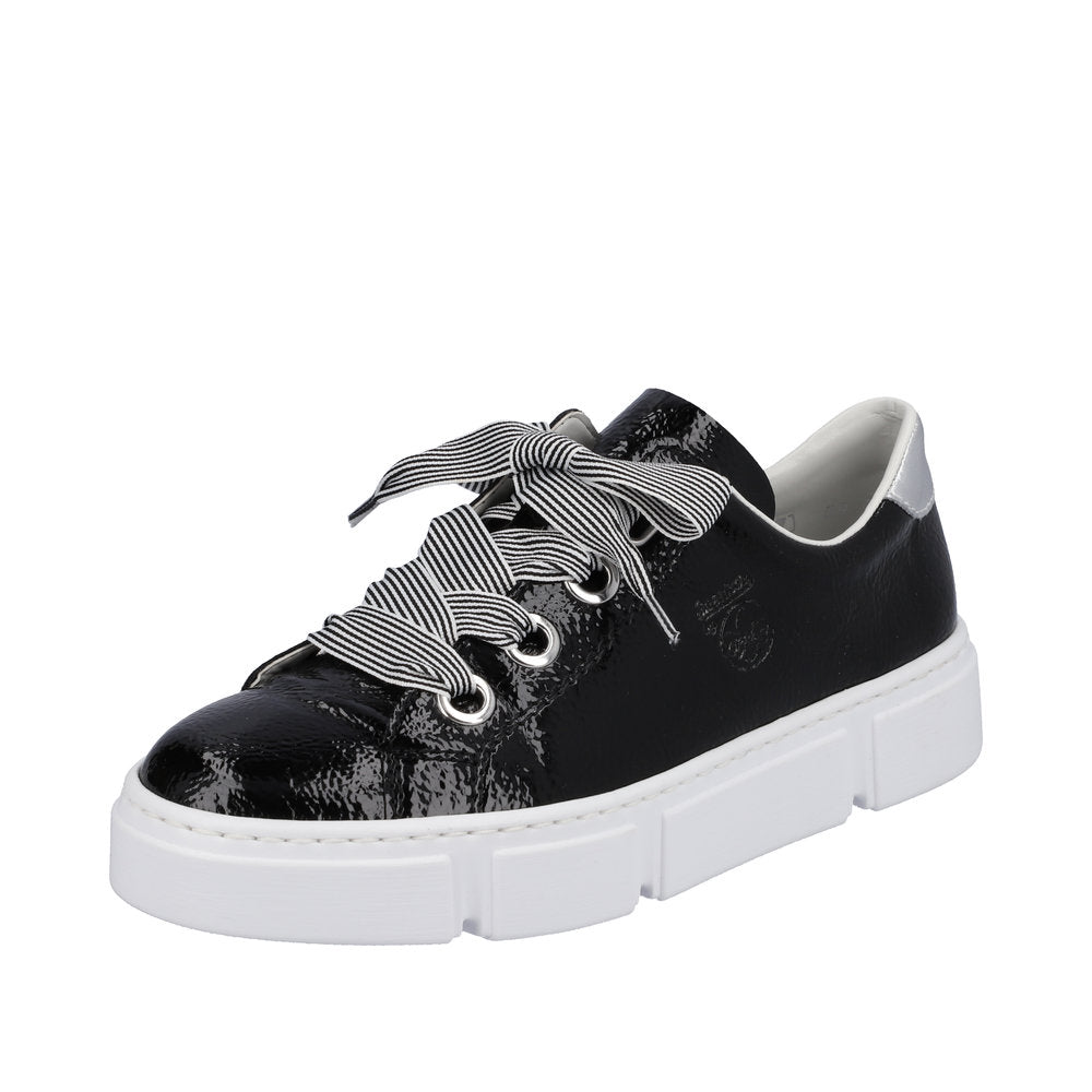 Rieker Women's shoes | Style N59A2 Athletic Lace-up - Black