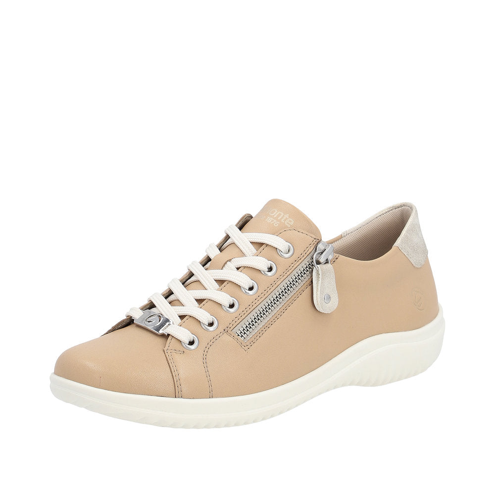 Remonte Women's shoes | Style D1E03 Athletic Lace-up with zip - Brown