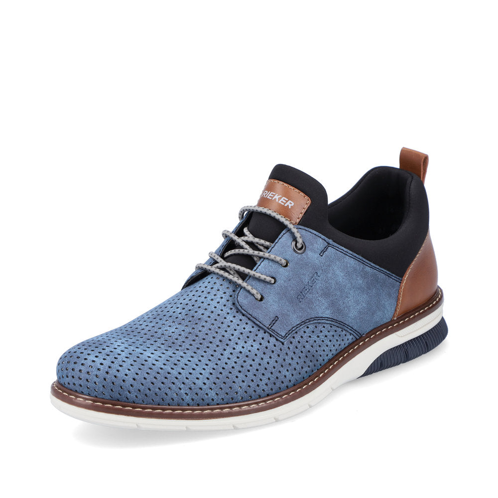 Rieker Men's shoes | Style 14450 Dress Slip-on - Blue