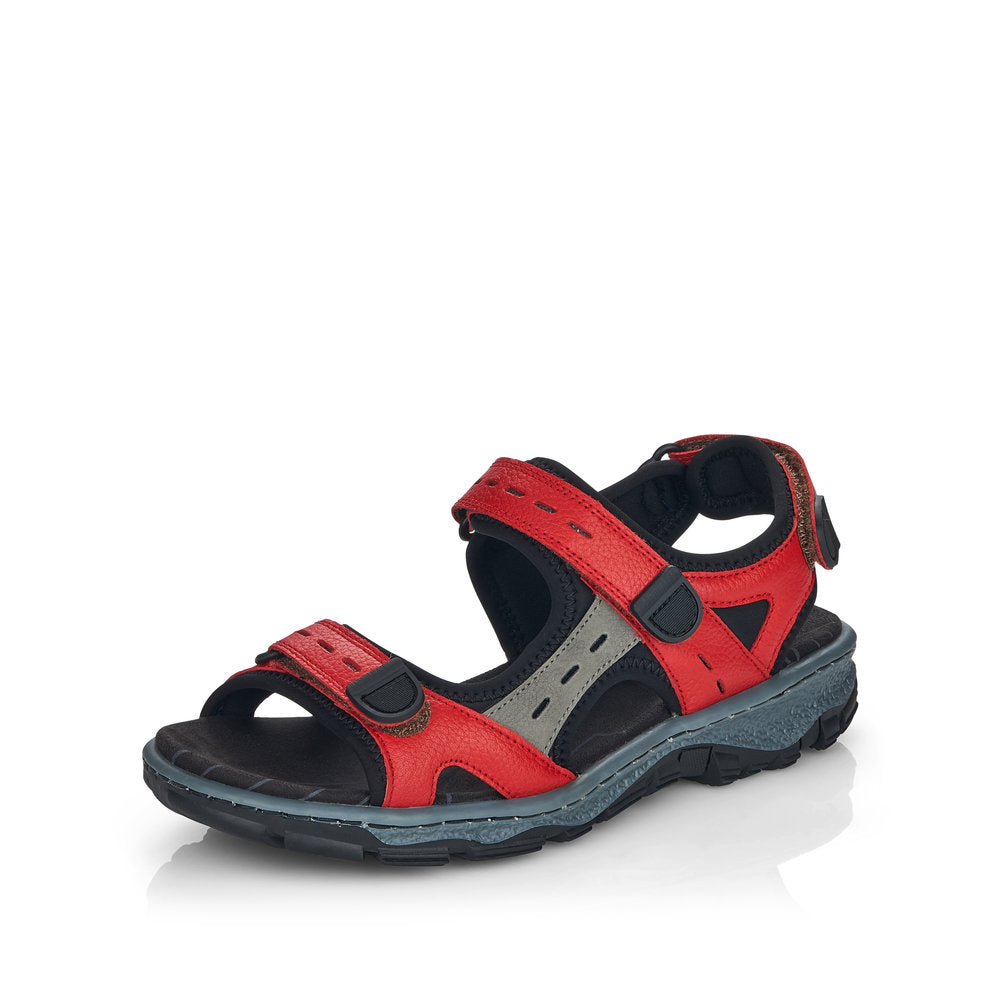 Rieker Women's sandals | Style 68872 Athletic Trekking - Red
