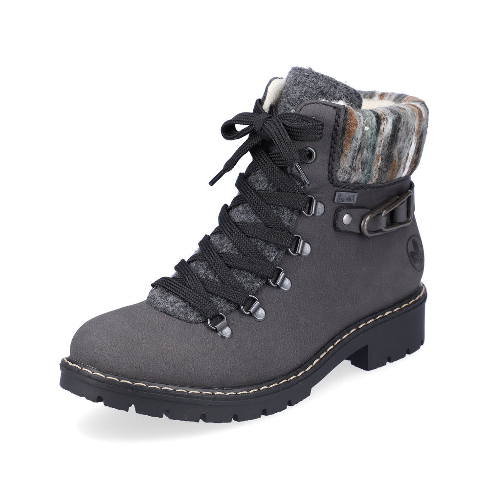 Rieker Synthetic Material Women's short boots | Y9131 Ankle Boots - Grey