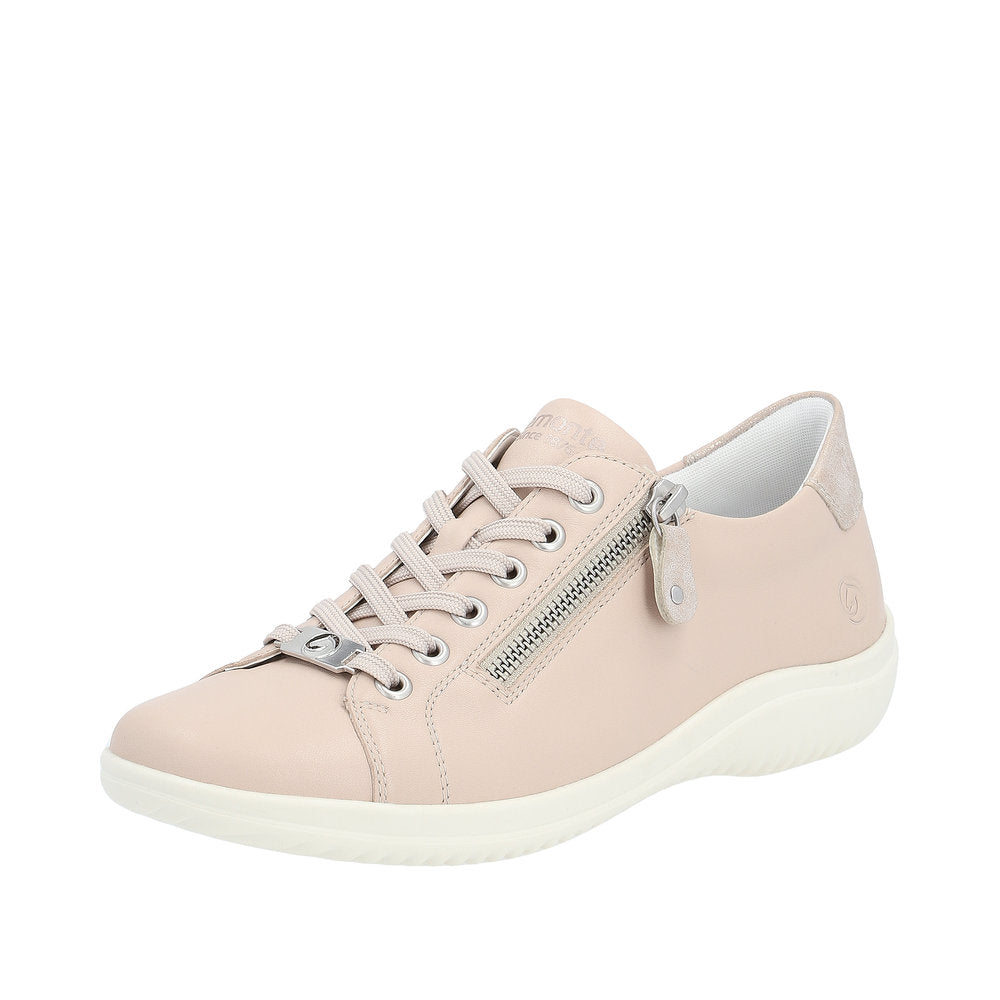 Remonte Women's shoes | Style D1E03 Athletic Lace-up with zip - Pink