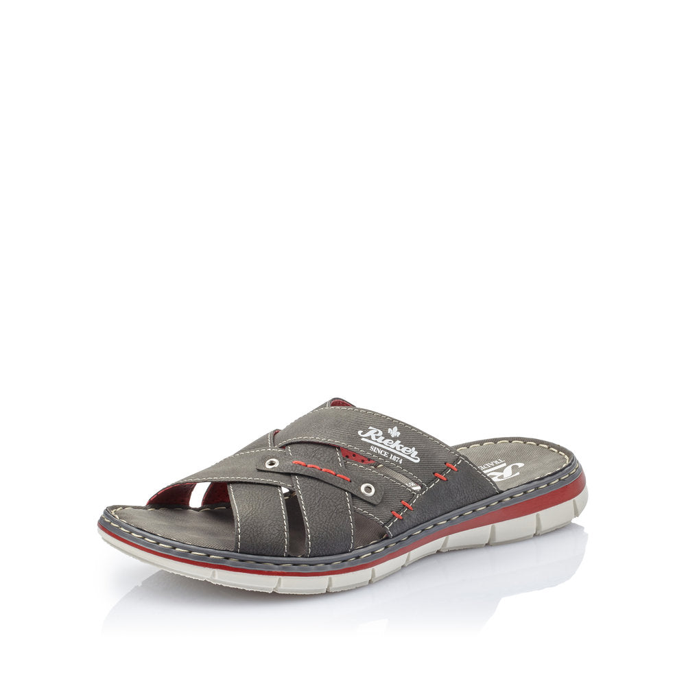 Rieker Men's sandals | Style 25199 Casual Mule - Grey