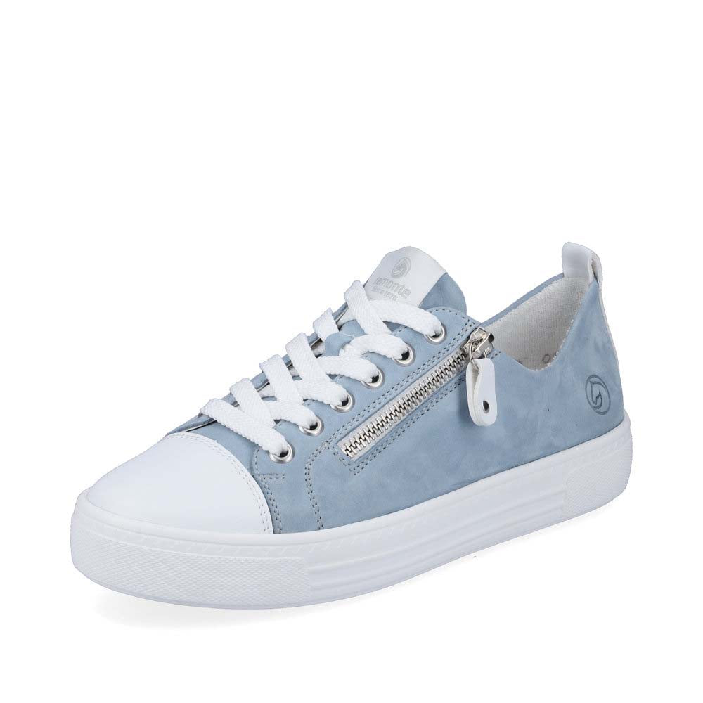 Remonte Women's shoes | Style D0917 Casual Lace-up with zip - Blue Combination