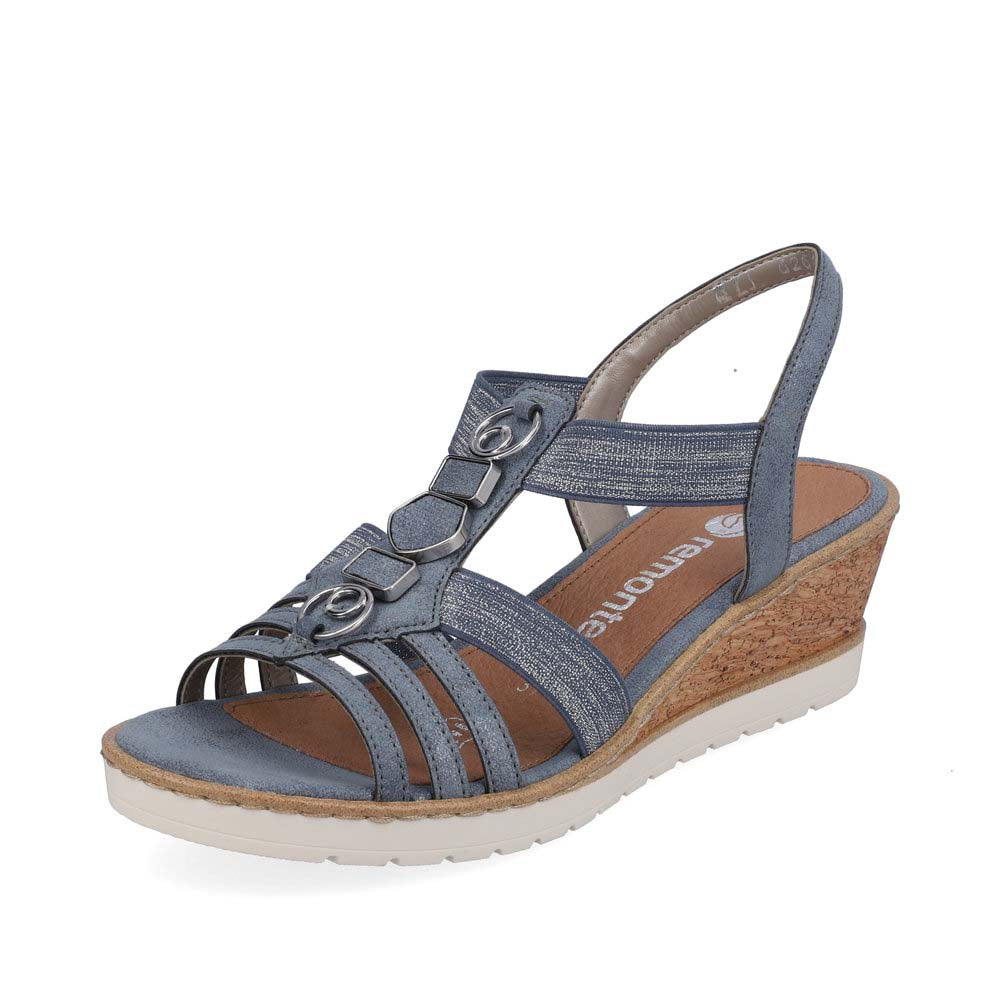 Remonte Women's sandals | Style R6264 Dress Sandal - Blue Combination