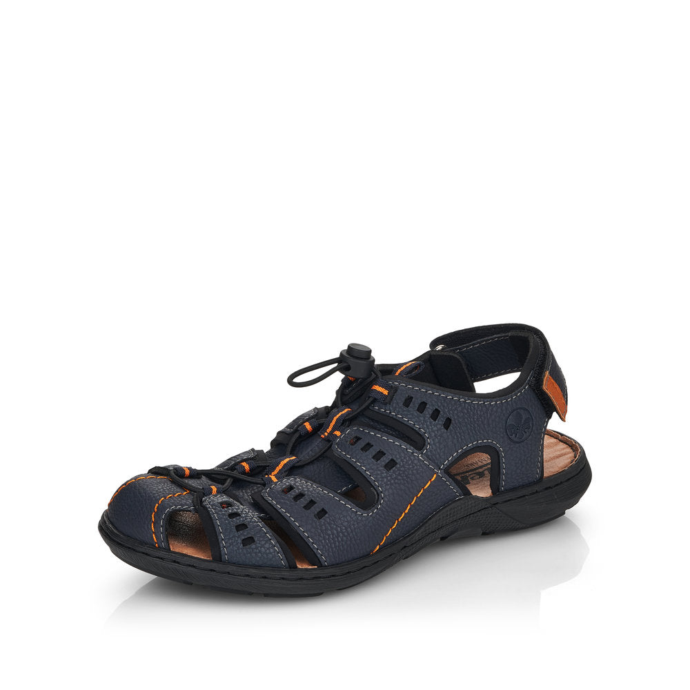 Rieker Men's sandals | Style 22021 Athletic Trekking - Blue