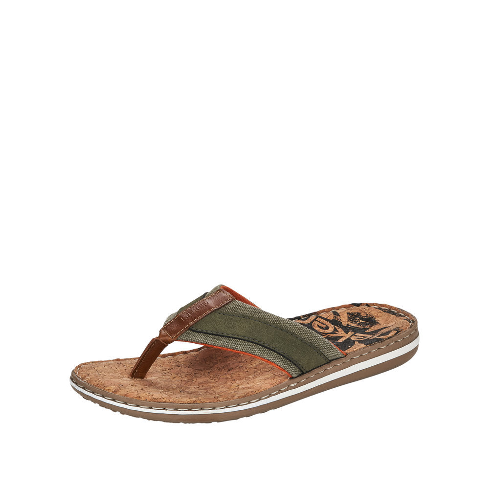 Rieker Men's sandals | Style 21095 Casual Flip Flop - Green