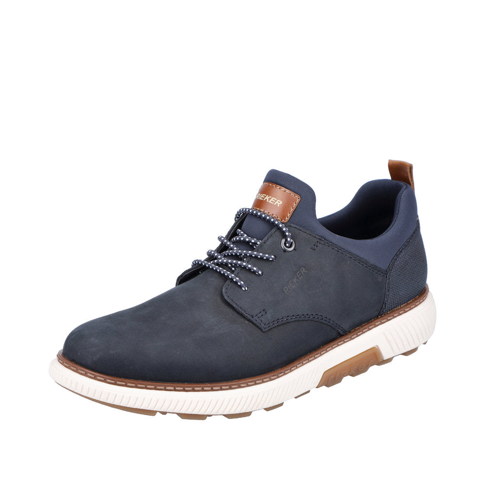 Rieker Suede Leather Men's shoes| B3360 - Blue