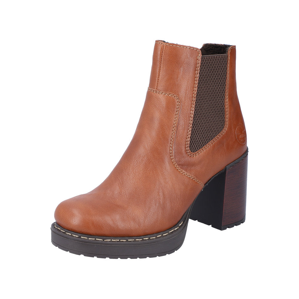 Rieker Synthetic Material Women's short boots| Y4151 Ankle Boots - Brown