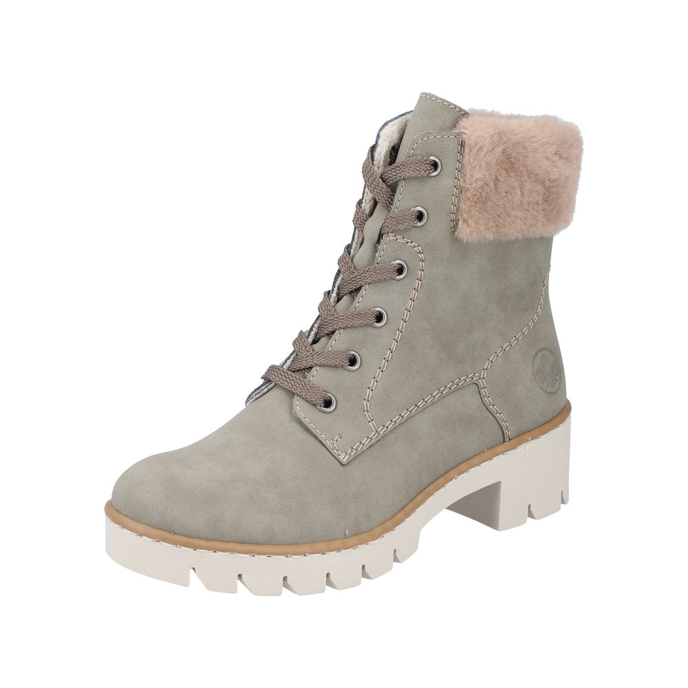 Rieker Synthetic Material Women's short boots| X5718 Ankle Boots - Green