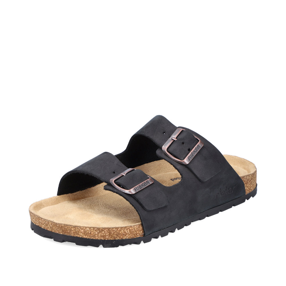 Rieker Men's sandals | Style 22190 Casual Mule - Black